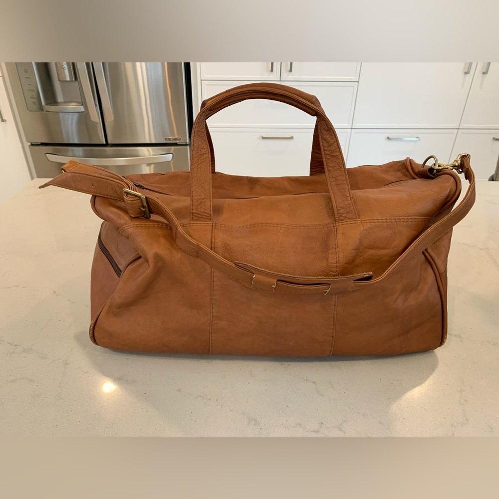 Genuine Leather Duffel Bag